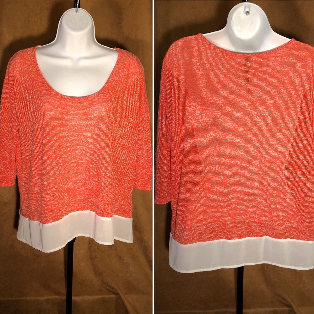 Jessica Simpson Coral Oversize Top